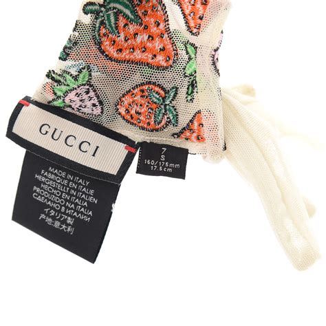 gucci strawberry gloves|Gucci gloves customer service.